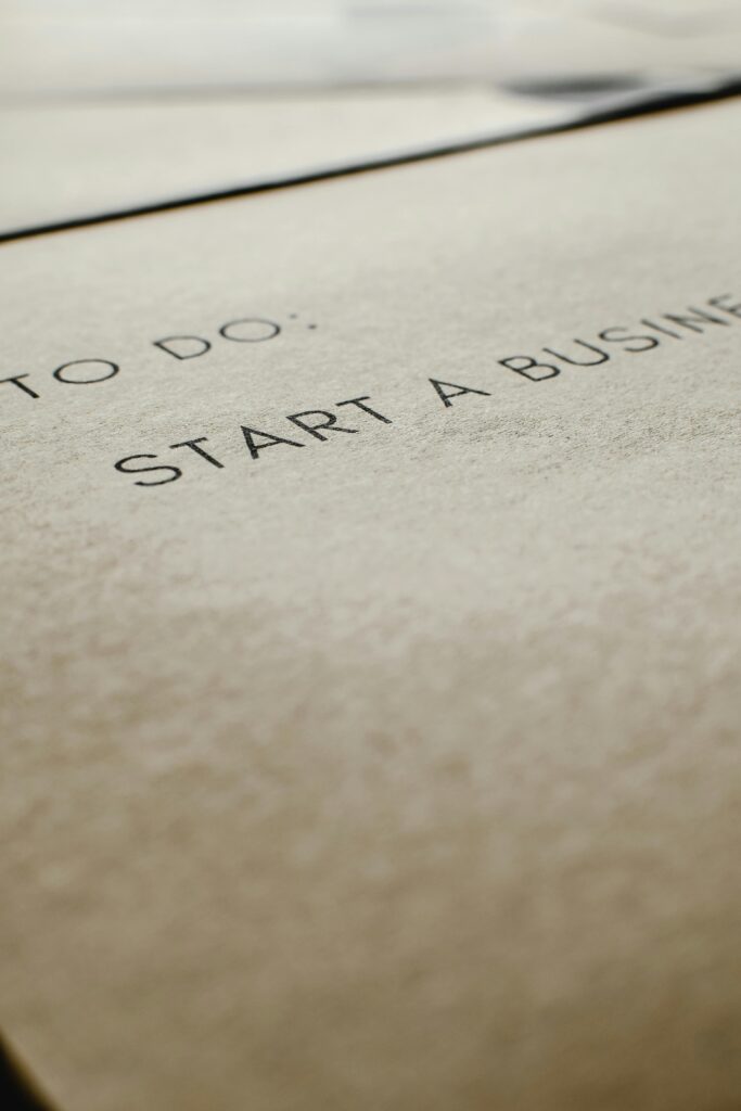 Start a Business To Do on Paper